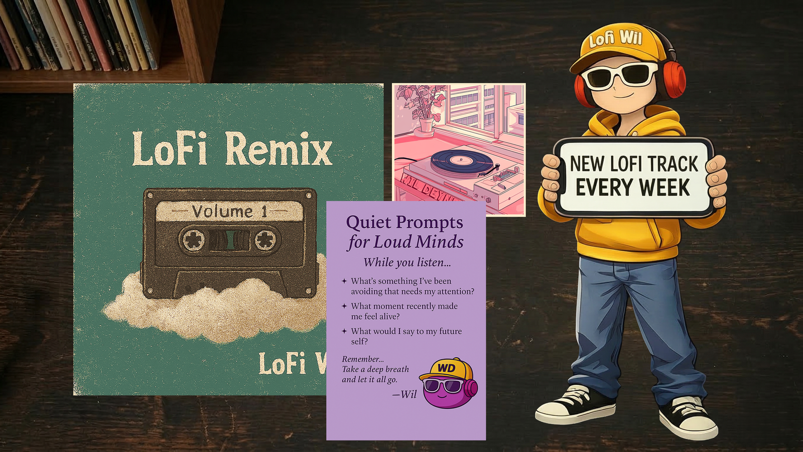 LoFi WiL autographed EP cover